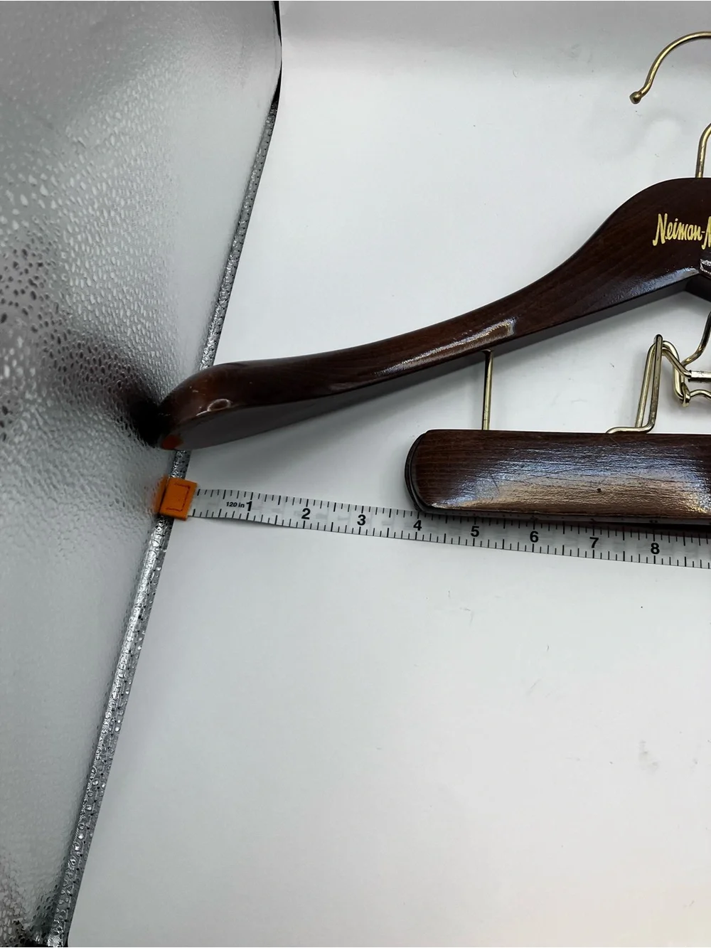4 Neiman Marcus Heavy Duty wood Hangers “buy it for life” closet accessories